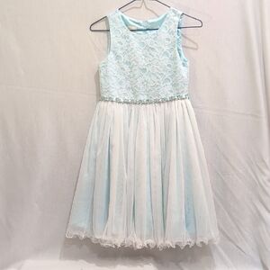American Princess Light Blue Lace Dress